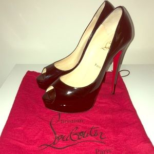 Christian Louboutin black Peeptoe heels